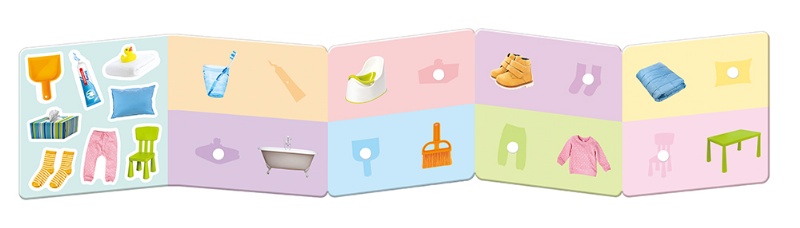 【Matching Game】（6冊套組） 《Colors》《Shapes》 《Daily Life》《Fruit》 《Stuff》《123》 ※附贈《親子互動